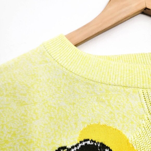 Iceberg History Peanuts Collection 2022 Intarsia Lucy Sweater in Yellow Small - Picture 4 of 13